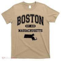 Boston Massachusetts Est. 1630 Varsity T-Shirt thumb 0