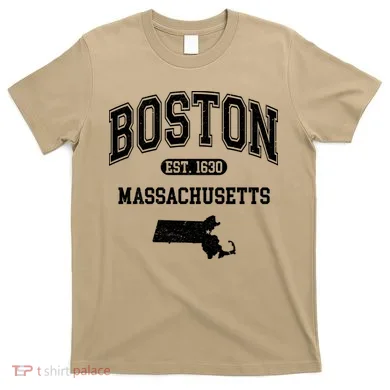 Boston Massachusetts Est. 1630 Varsity T-Shirt