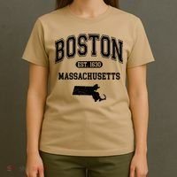 Boston Massachusetts Est. 1630 Varsity T-Shirt thumb 4