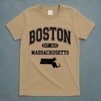 Boston Massachusetts Est. 1630 Varsity T-Shirt thumb 5