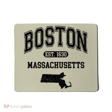 Boston Massachusetts Est. 1630 Varsity Mousepad