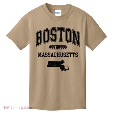 Boston Massachusetts Est. 1630 Varsity Kids T-Shirt