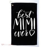 Best Mimi Ever Meaningful Gift Grandma Gift Golf Towel thumb 0