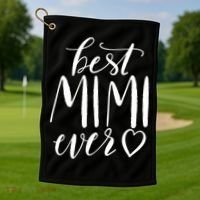 Best Mimi Ever Meaningful Gift Grandma Gift Golf Towel thumb 1