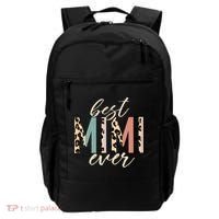 Best Mimi Ever Gifts Leopard Print Mothers Day Backpack thumb 0