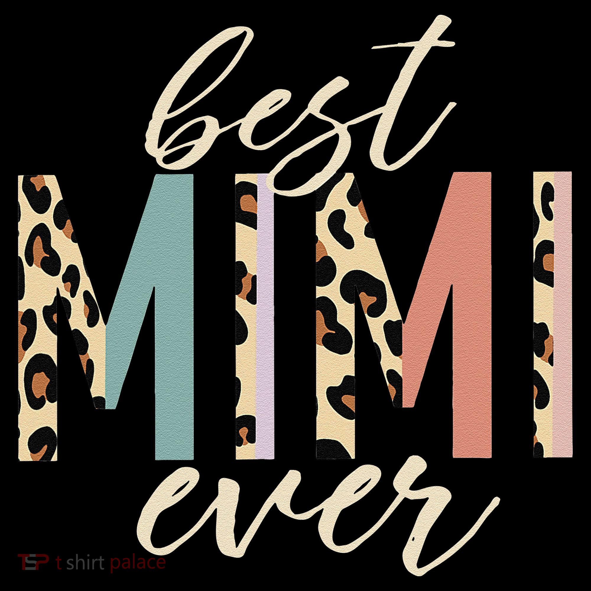 Best Mimi Ever Gifts Leopard Print Mothers Day Women's Hoodie