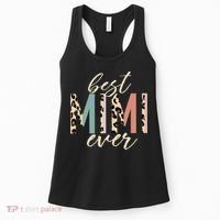 Best Mimi Ever Gifts Leopard Print Mothers Day Women's Tank Top thumb 0