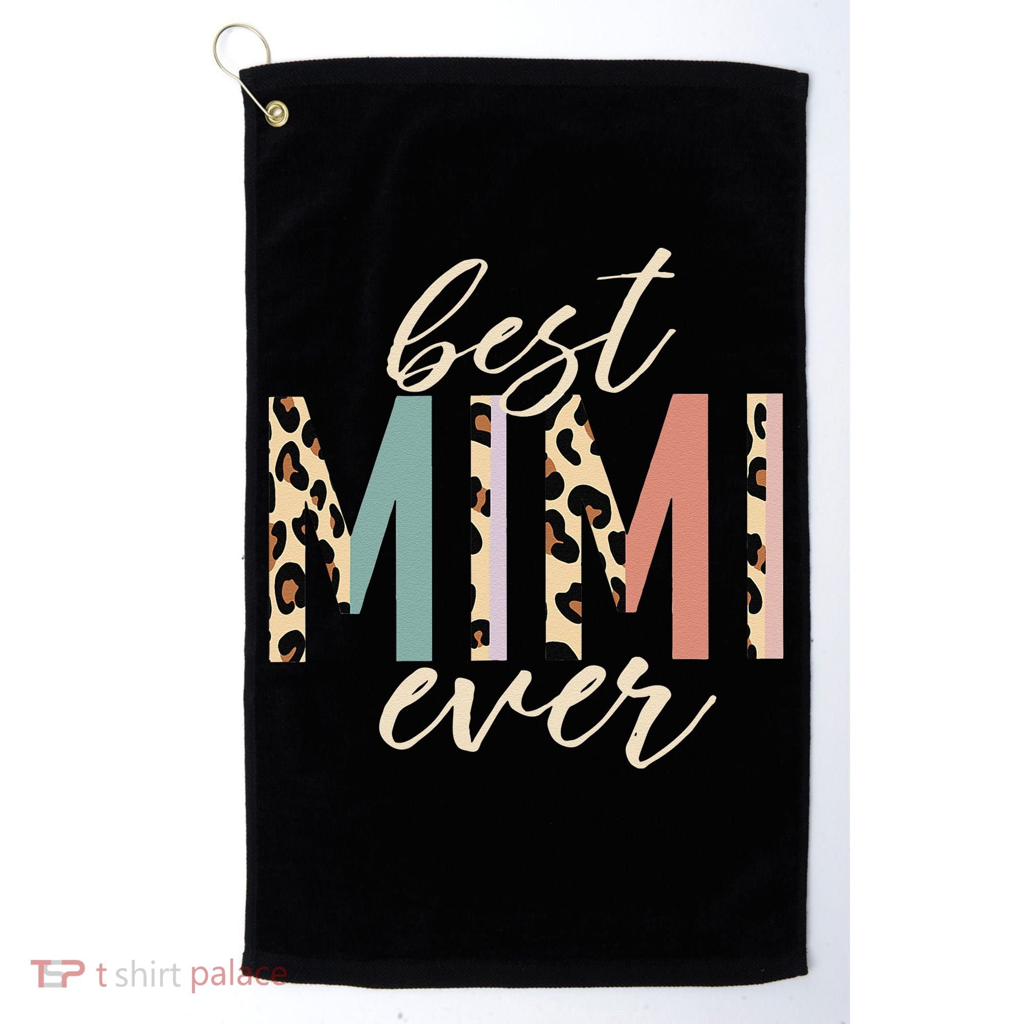 Best Mimi Ever Gifts Leopard Print Mothers Day Golf Towel