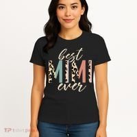 Best Mimi Ever Gifts Leopard Print Mothers Day Women's T-Shirt thumb 4