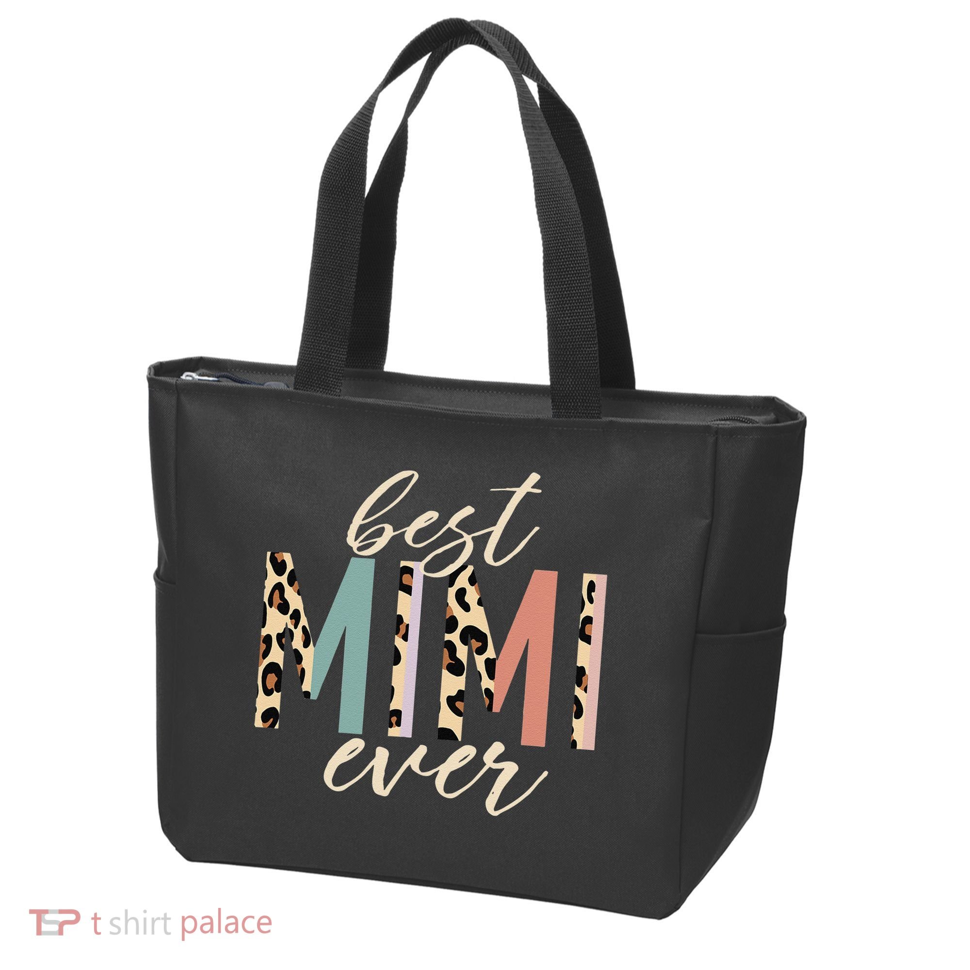 Best Mimi Ever Gifts Leopard Print Mothers Day Tote Bag