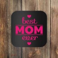 Best Mom Ever Heart Gift Coaster thumb 0