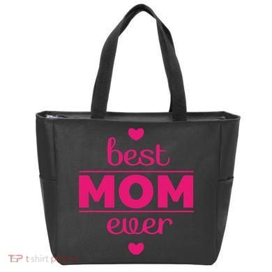Best Mom Ever Heart Gift Tote Bag