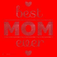 Best Mom Ever Heart Gift Santa Hat thumb 1