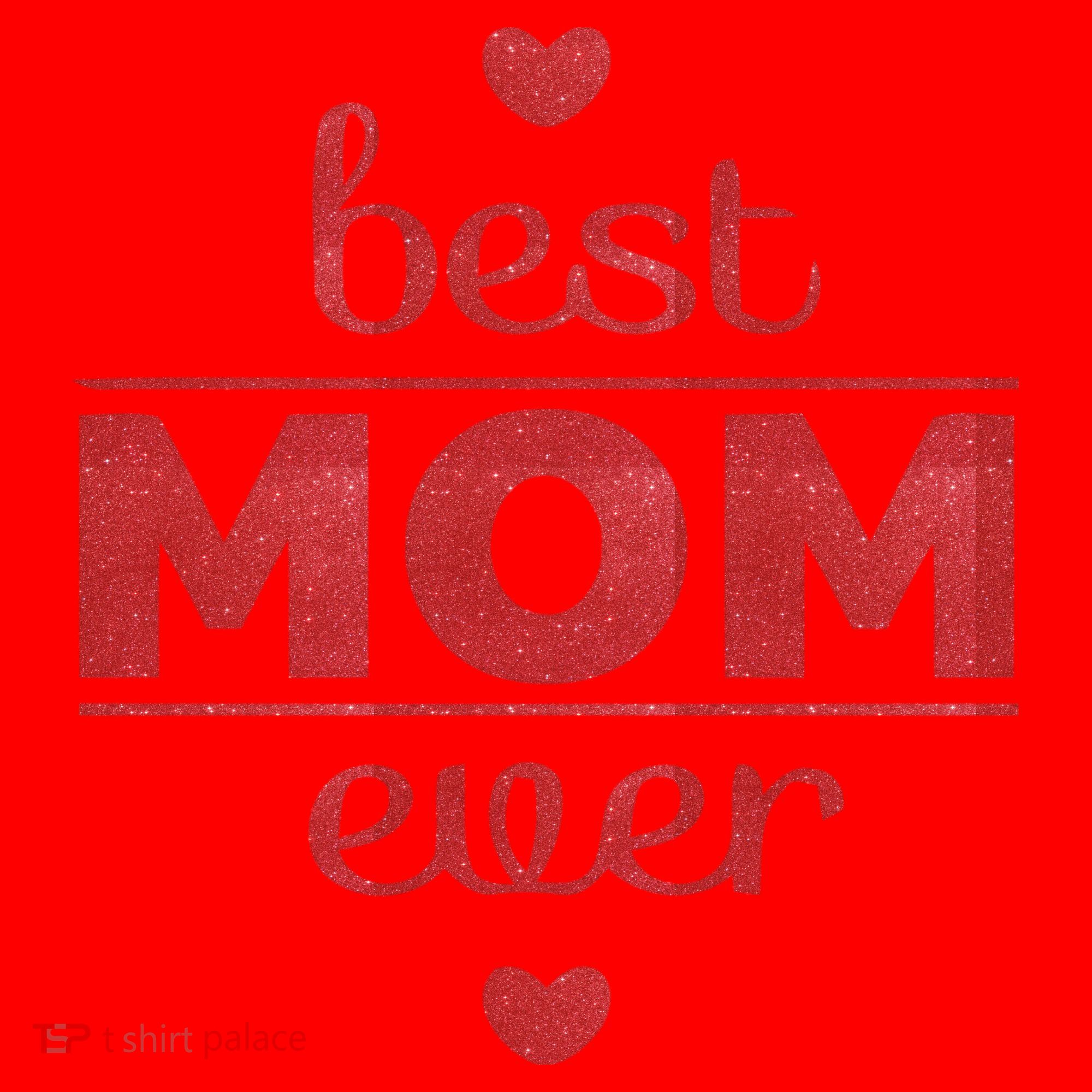 Best Mom Ever Heart Gift Santa Hat