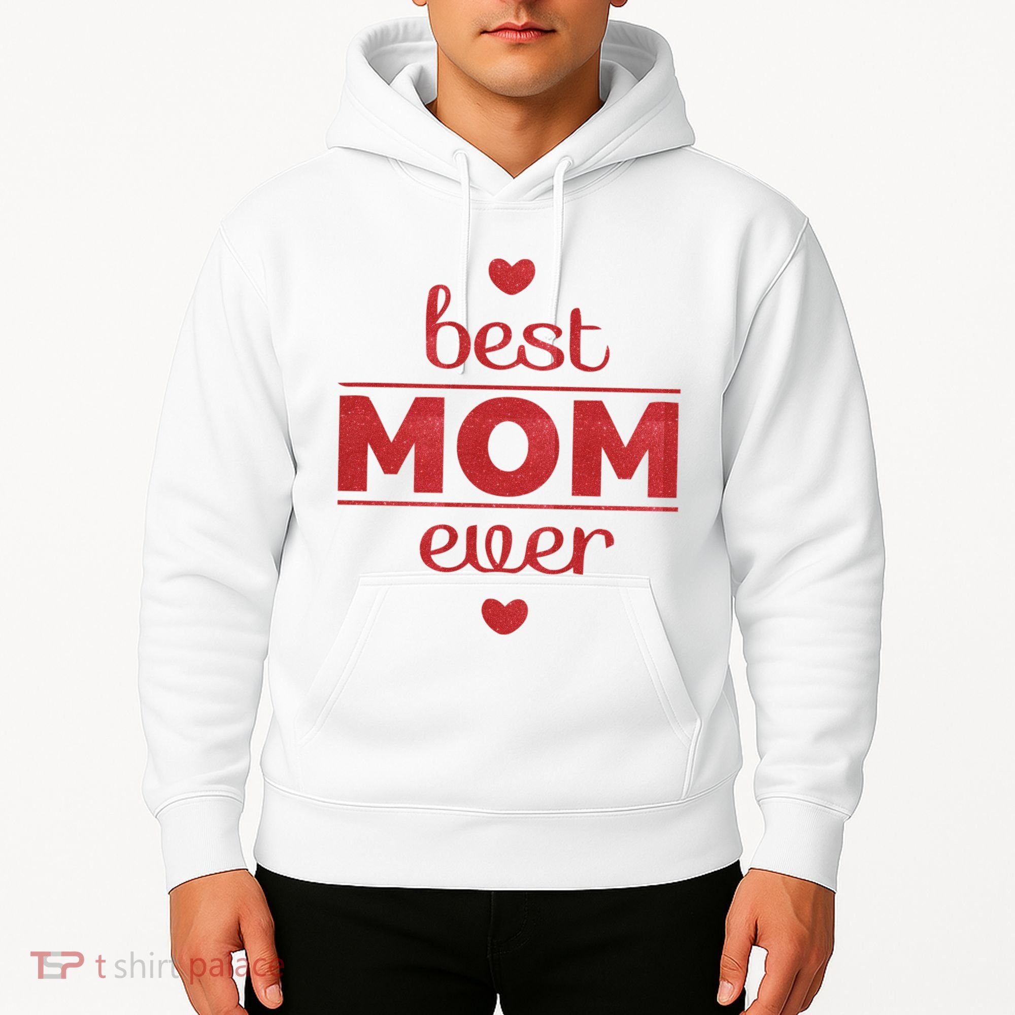 Best Mom Ever Heart Gift Hoodie