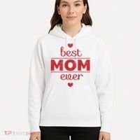 Best Mom Ever Heart Gift Hoodie thumb 5