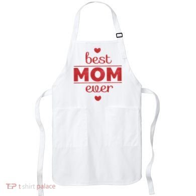 Best Mom Ever Heart Gift Apron