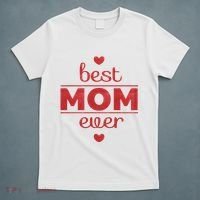 Best Mom Ever Heart Gift T-Shirt thumb 5