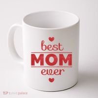 Best Mom Ever Heart Gift Coffee Mug thumb 0