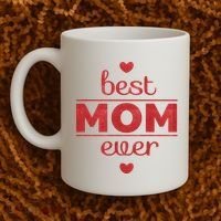 Best Mom Ever Heart Gift Coffee Mug thumb 2