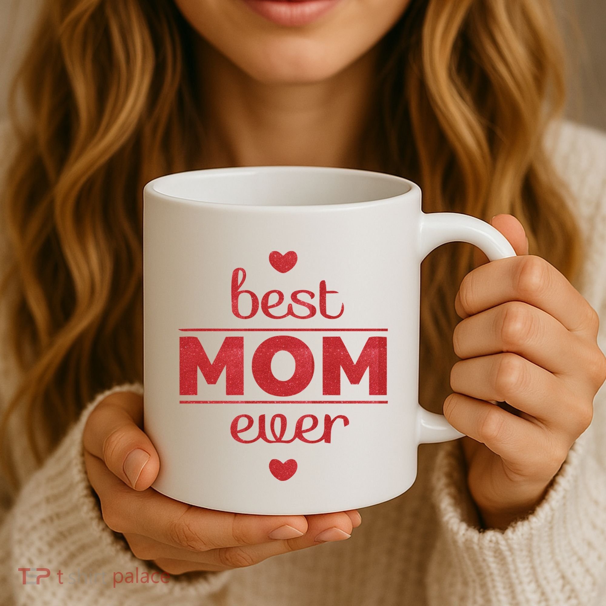 Best Mom Ever Heart Gift Coffee Mug
