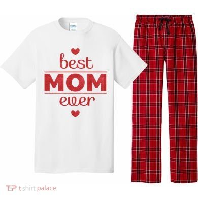 Best Mom Ever Heart Gift Pajama Set
