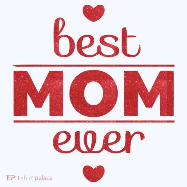 Best Mom Ever Heart Gift Polo