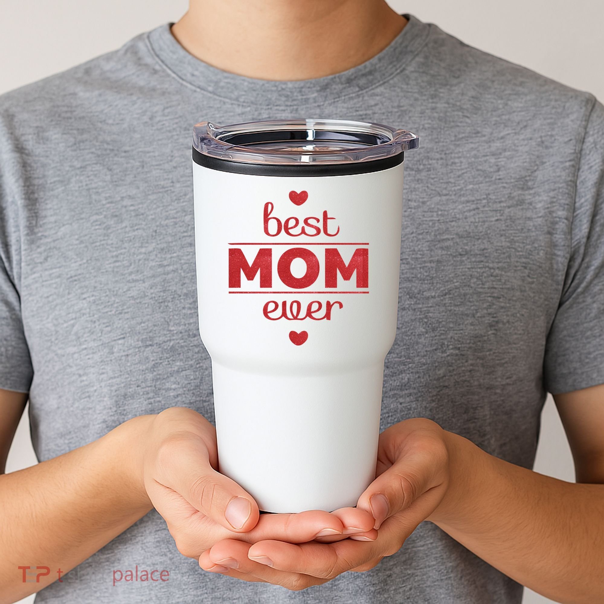 Best Mom Ever Heart Gift Tumbler