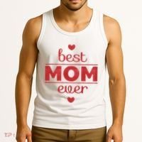 Best Mom Ever Heart Gift Tank Top thumb 3