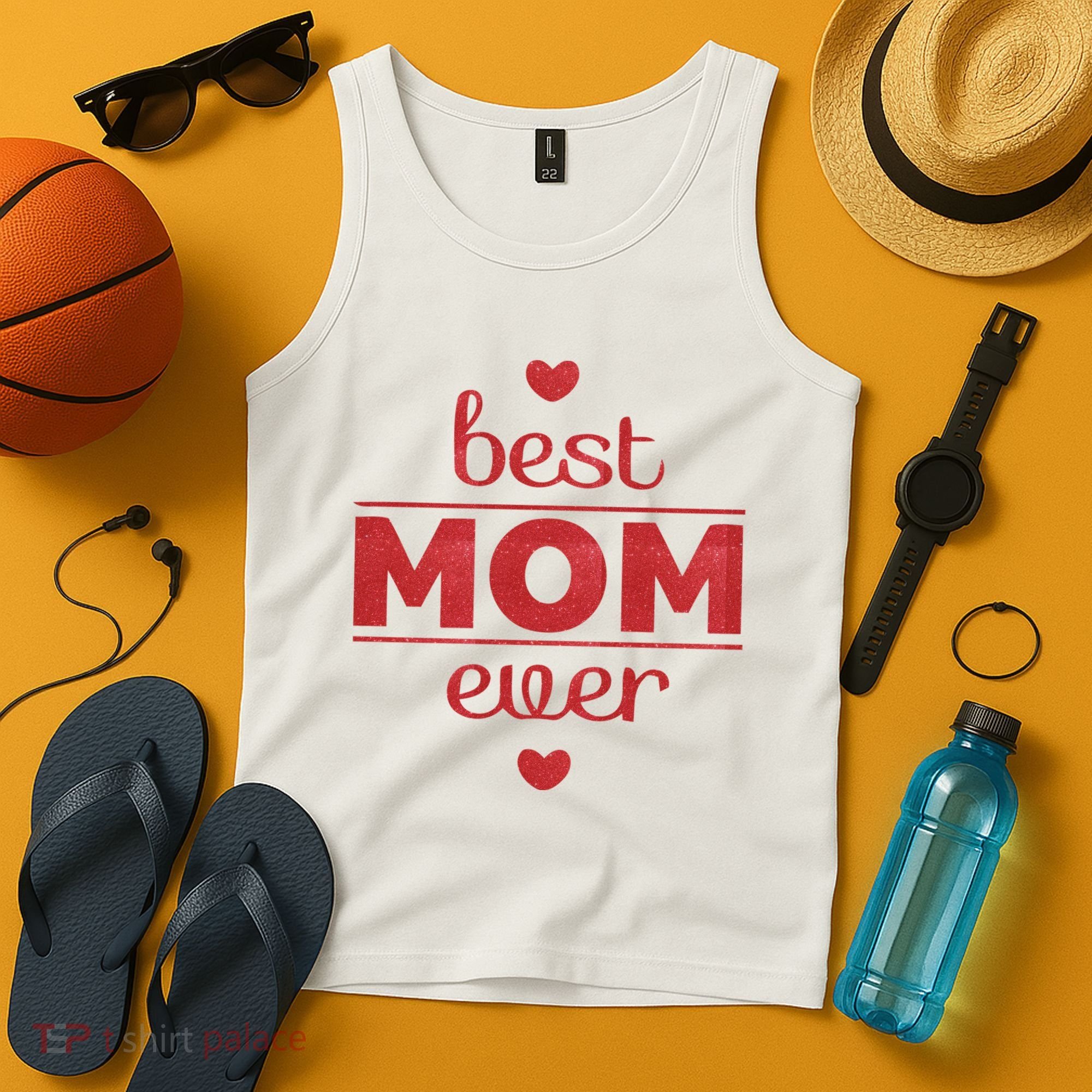 Best Mom Ever Heart Gift Tank Top