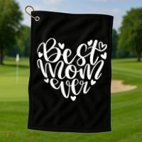 Best Mom Ever Golf Towel thumb 1