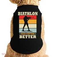 Biathlon Makes Everything Better Biathlon Doggie Tank thumb 0