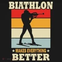 Biathlon Makes Everything Better Biathlon Doggie Tank thumb 4