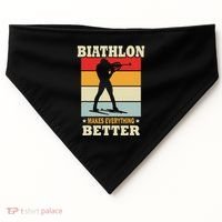 Biathlon Makes Everything Better Biathlon USA-Made Doggie Bandana thumb 0