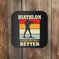 Biathlon Makes Everything Better Biathlon Coaster thumb 0