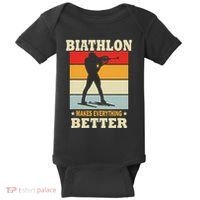 Biathlon Makes Everything Better Biathlon Baby Bodysuit thumb 0