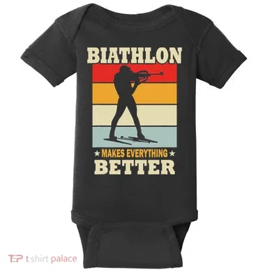 Biathlon Makes Everything Better Biathlon Baby Bodysuit