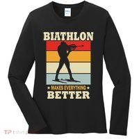 Biathlon Makes Everything Better Biathlon Women's Long Sleeve Shirt thumb 0