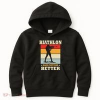Biathlon Makes Everything Better Biathlon Kids Hoodie thumb 0