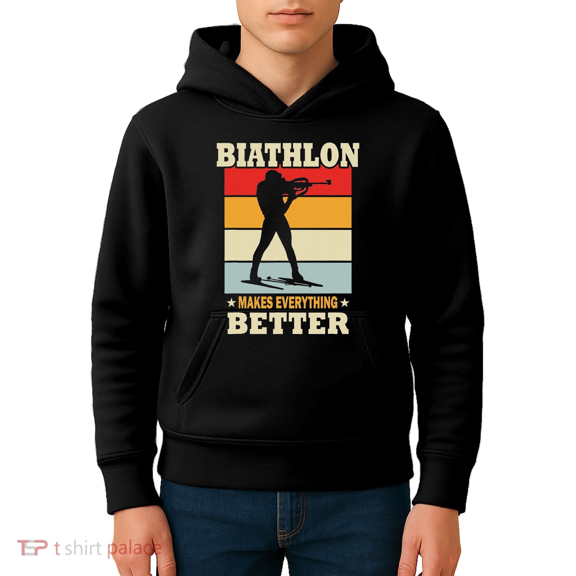 Biathlon Makes Everything Better Biathlon Kids Hoodie