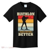 Biathlon Makes Everything Better Biathlon Kids T-Shirt thumb 0
