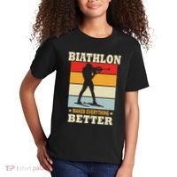 Biathlon Makes Everything Better Biathlon Kids T-Shirt thumb 2