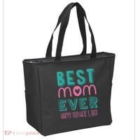 Best Mom Ever Happy Mother's Day Gift Tote Bag thumb 2