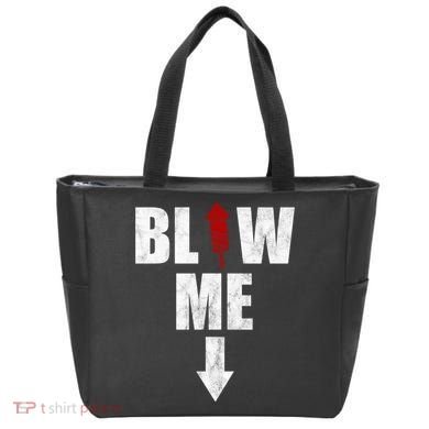 Blow Me Fireworks Firecracker Funny July 4th Tote Bag