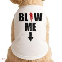 Blow Me Fireworks Firecracker Funny July 4th Doggie Tank thumb 0