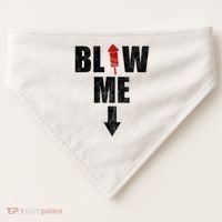 Blow Me Fireworks Firecracker Funny July 4th USA-Made Doggie Bandana thumb 0