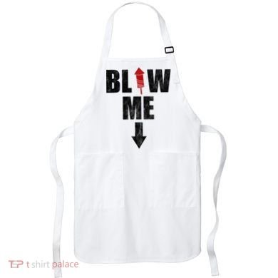 Blow Me Fireworks Firecracker Funny July 4th Apron