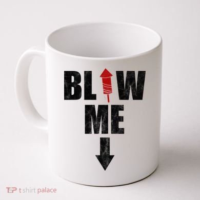 Blow Me Fireworks Firecracker Funny July 4th Coffee Mug
