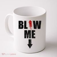 Blow Me Fireworks Firecracker Funny July 4th Coffee Mug thumb 0