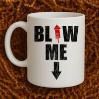 Blow Me Fireworks Firecracker Funny July 4th Coffee Mug thumb 2